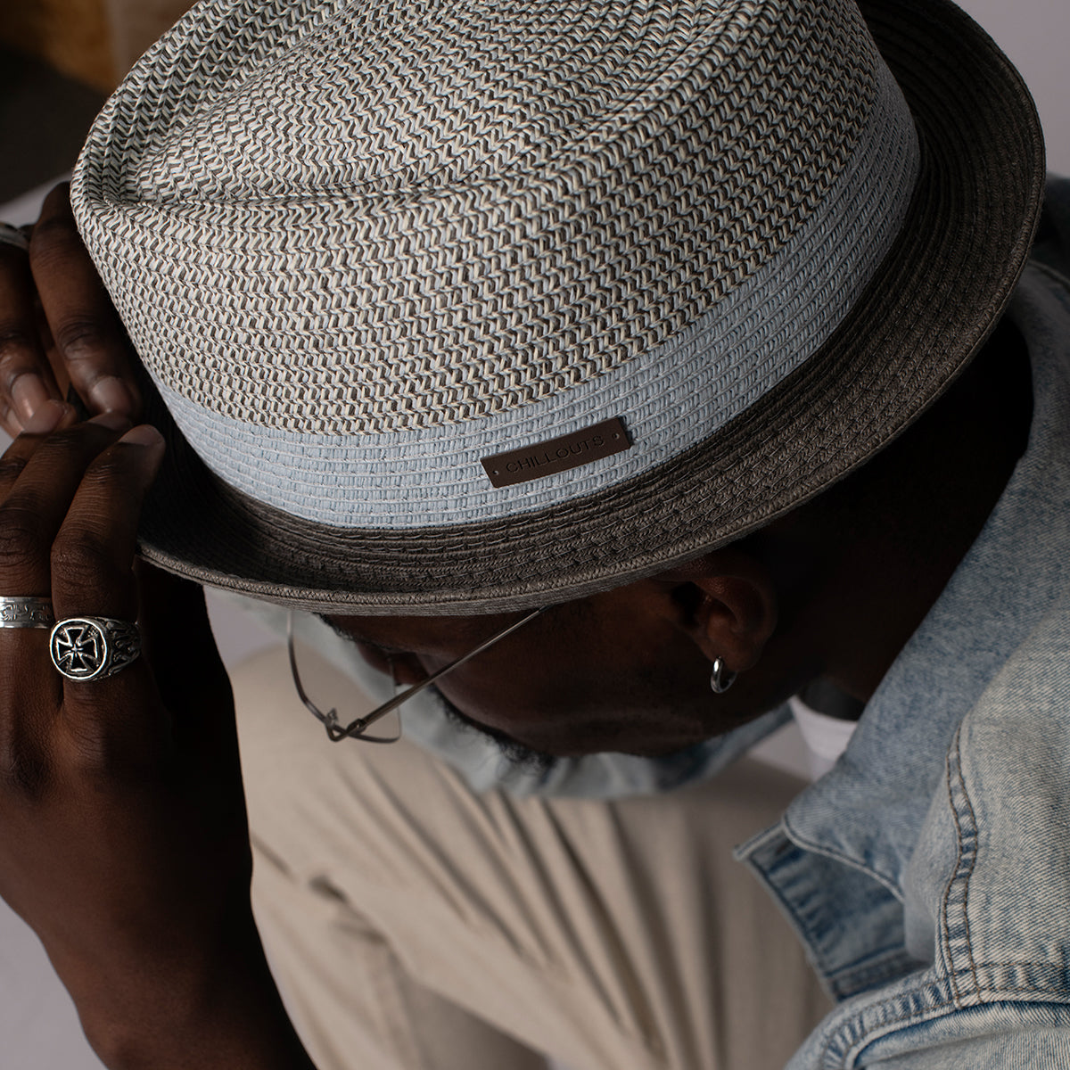 Summer hat "Paea" (pork pie hat)