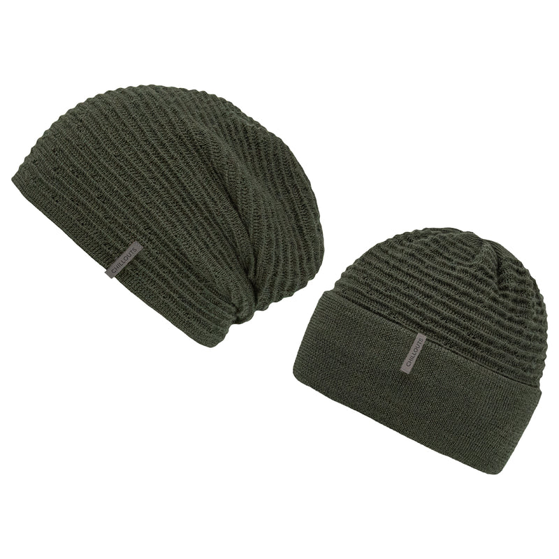 Long Beanie mit feinem Strickmuster - kaufe zwei Mützen in einer! –  Chillouts Headwear