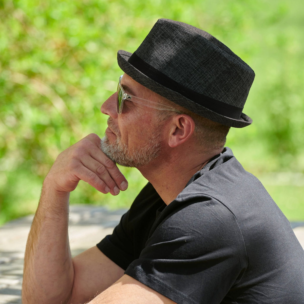 Summer hat "Dersim" (pork pie hat)