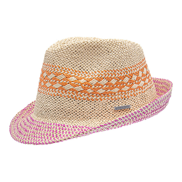 Trilby mit bunter Krempe Damenhüten! Headwear Damen – Chillouts an - große für Auswahl