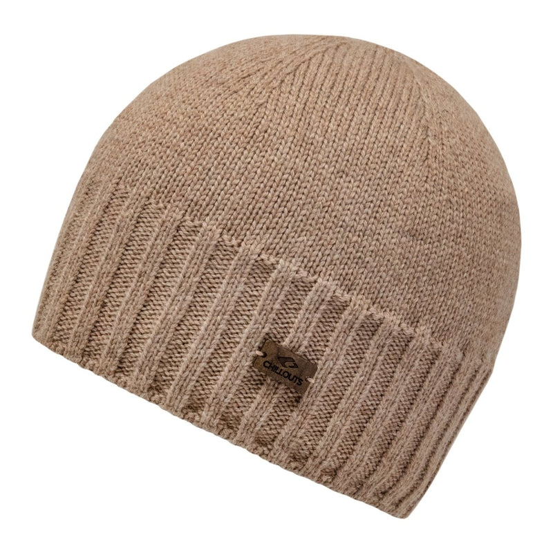 Schlichte Beanie mit Feinripp-Bund - für Damen Herren Chillouts und Headwear Beanies –