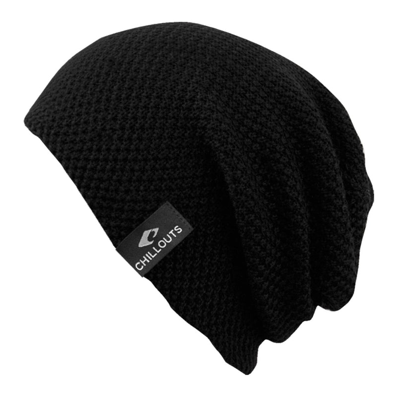 Long Beanie aus Baumwolle für Herren | dezentes Strickmuster – Chillouts  Headwear