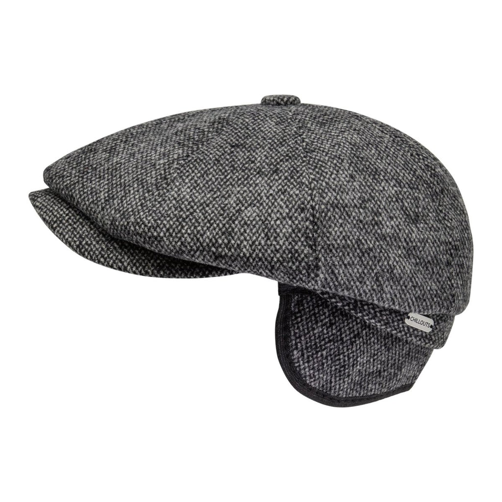 Schiebermütze mit ausklappbarem Ohrenschutz | Flat Cap für Herren –  Chillouts Headwear