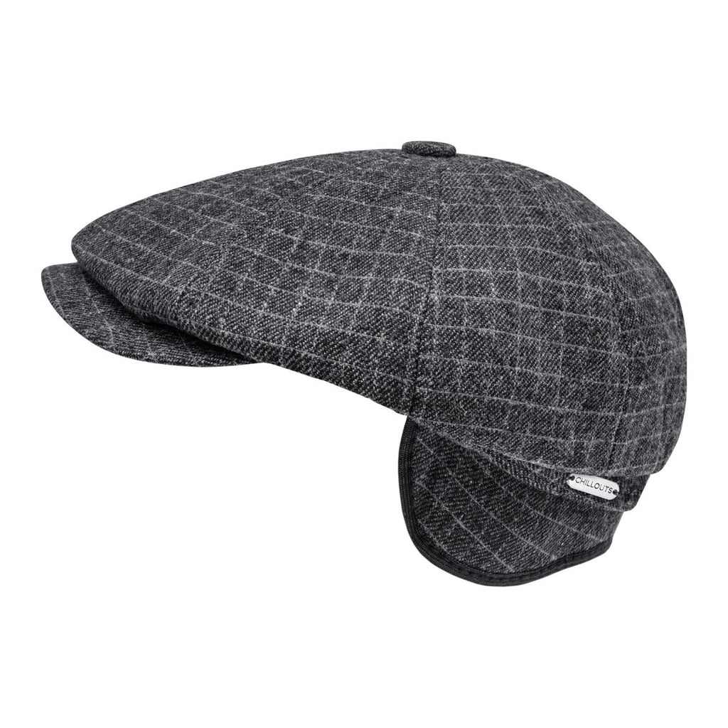 Schiebermütze mit ausklappbarem Ohrenschutz | Flat Cap für Herren –  Chillouts Headwear